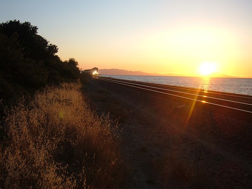 Union Pacific from near Pinole, CA facing west