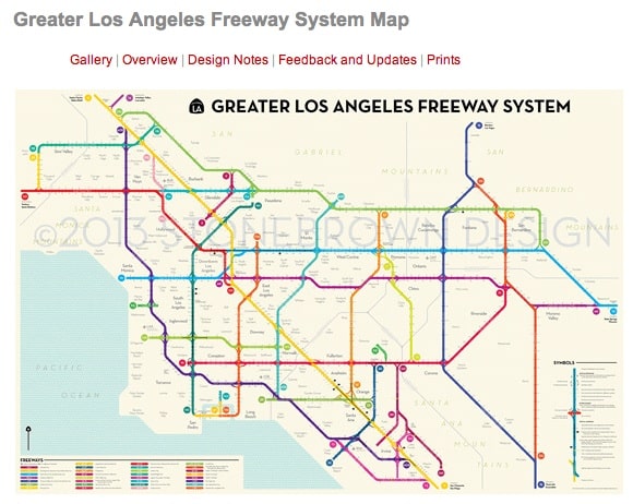LA Freeway Map