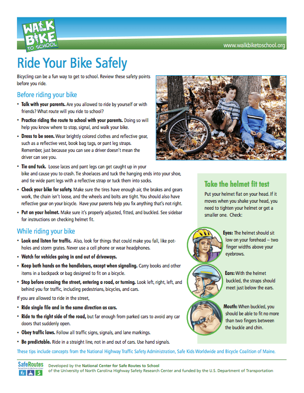 Riding Your Bike Safely